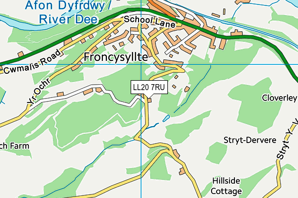 LL20 7RU map - OS VectorMap District (Ordnance Survey) LL20 7RU map - OS VectorMap District (Ordnance Survey)