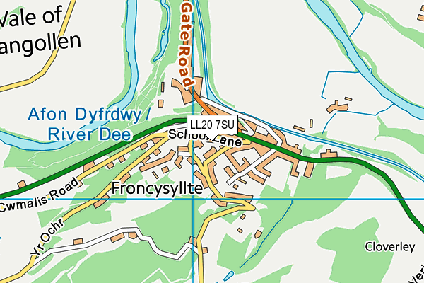 LL20 7SU map - OS VectorMap District (Ordnance Survey) LL20 7SU map - OS VectorMap District (Ordnance Survey)