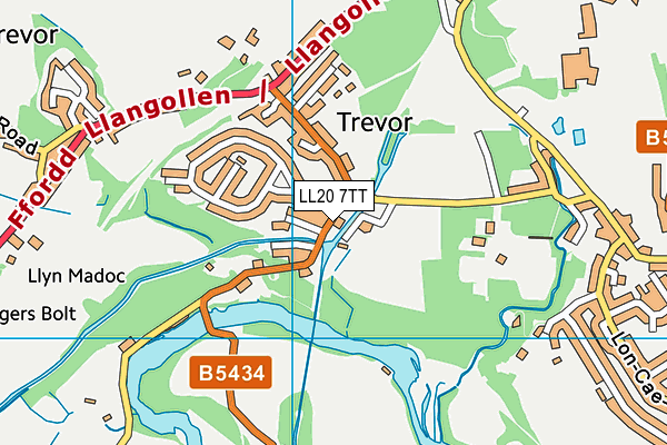 LL20 7TT map - OS VectorMap District (Ordnance Survey) LL20 7TT map - OS VectorMap District (Ordnance Survey)