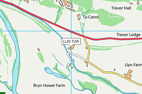LL20 7UW map - OS VectorMap District (Ordnance Survey) LL20 7UW map - OS VectorMap District (Ordnance Survey)