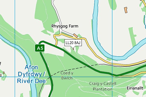 LL20 8AJ map - OS VectorMap District (Ordnance Survey) LL20 8AJ map - OS VectorMap District (Ordnance Survey)