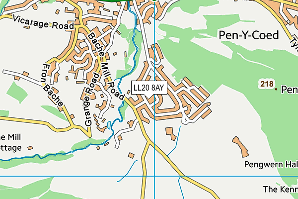LL20 8AY map - OS VectorMap District (Ordnance Survey) LL20 8AY map - OS VectorMap District (Ordnance Survey)
