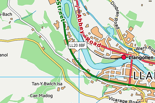 LL20 8BF map - OS VectorMap District (Ordnance Survey) LL20 8BF map - OS VectorMap District (Ordnance Survey)