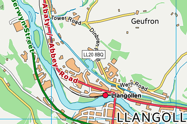 LL20 8BQ map - OS VectorMap District (Ordnance Survey) LL20 8BQ map - OS VectorMap District (Ordnance Survey)