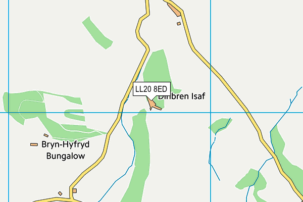LL20 8ED map - OS VectorMap District (Ordnance Survey) LL20 8ED map - OS VectorMap District (Ordnance Survey)