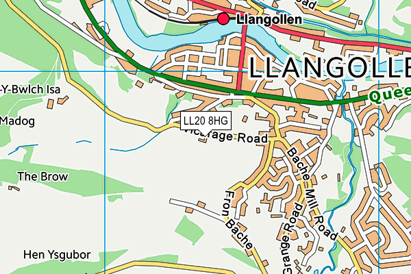 LL20 8HG map - OS VectorMap District (Ordnance Survey) LL20 8HG map - OS VectorMap District (Ordnance Survey)