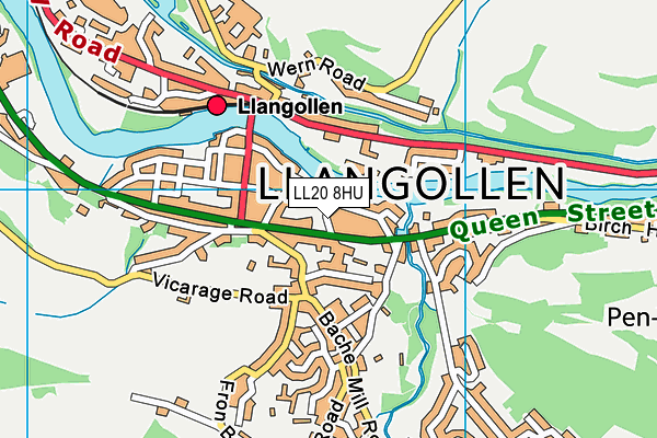 LL20 8HU map - OS VectorMap District (Ordnance Survey) LL20 8HU map - OS VectorMap District (Ordnance Survey)
