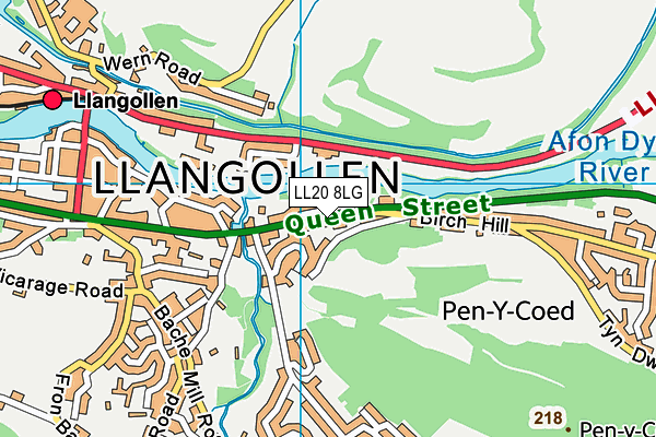 LL20 8LG map - OS VectorMap District (Ordnance Survey) LL20 8LG map - OS VectorMap District (Ordnance Survey)
