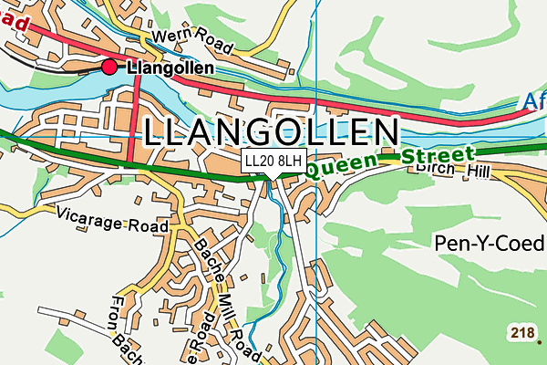 LL20 8LH map - OS VectorMap District (Ordnance Survey) LL20 8LH map - OS VectorMap District (Ordnance Survey)