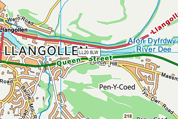 LL20 8LW map - OS VectorMap District (Ordnance Survey) LL20 8LW map - OS VectorMap District (Ordnance Survey)