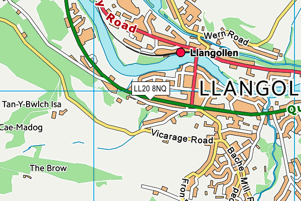LL20 8NQ map - OS VectorMap District (Ordnance Survey) LL20 8NQ map - OS VectorMap District (Ordnance Survey)