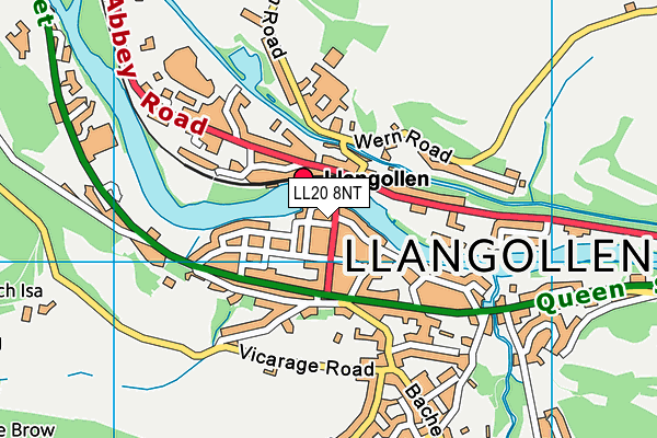 LL20 8NT map - OS VectorMap District (Ordnance Survey) LL20 8NT map - OS VectorMap District (Ordnance Survey)
