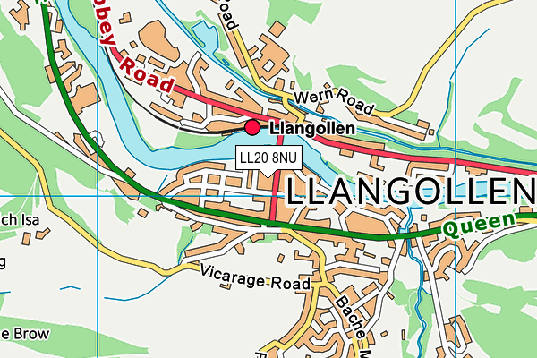 LL20 8NU map - OS VectorMap District (Ordnance Survey) LL20 8NU map - OS VectorMap District (Ordnance Survey)