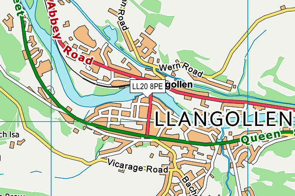 LL20 8PE map - OS VectorMap District (Ordnance Survey) LL20 8PE map - OS VectorMap District (Ordnance Survey)