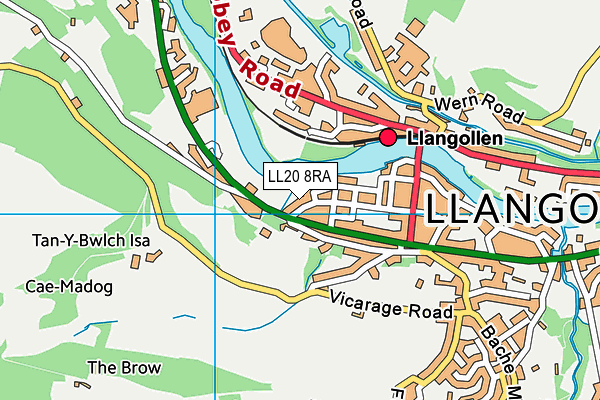 LL20 8RA map - OS VectorMap District (Ordnance Survey) LL20 8RA map - OS VectorMap District (Ordnance Survey)