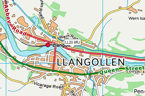LL20 8RJ map - OS VectorMap District (Ordnance Survey) LL20 8RJ map - OS VectorMap District (Ordnance Survey)