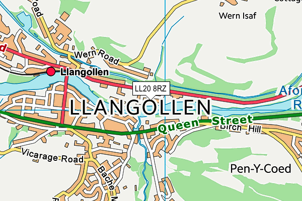 LL20 8RZ map - OS VectorMap District (Ordnance Survey) LL20 8RZ map - OS VectorMap District (Ordnance Survey)