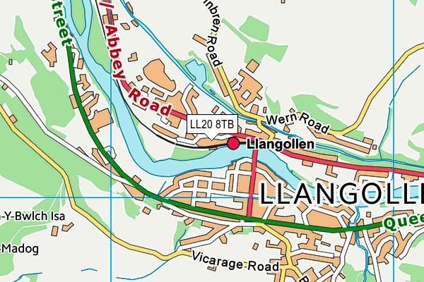 LL20 8TB map - OS VectorMap District (Ordnance Survey) LL20 8TB map - OS VectorMap District (Ordnance Survey)