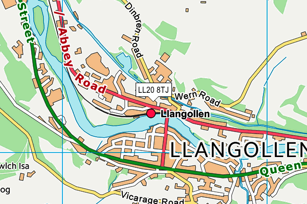 LL20 8TJ map - OS VectorMap District (Ordnance Survey) LL20 8TJ map - OS VectorMap District (Ordnance Survey)