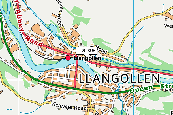LL20 8UE map - OS VectorMap District (Ordnance Survey) LL20 8UE map - OS VectorMap District (Ordnance Survey)
