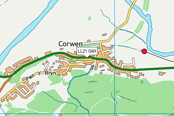 LL21 0AH map - OS VectorMap District (Ordnance Survey) LL21 0AH map - OS VectorMap District (Ordnance Survey)