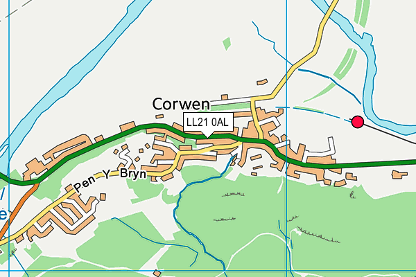 LL21 0AL map - OS VectorMap District (Ordnance Survey) LL21 0AL map - OS VectorMap District (Ordnance Survey)