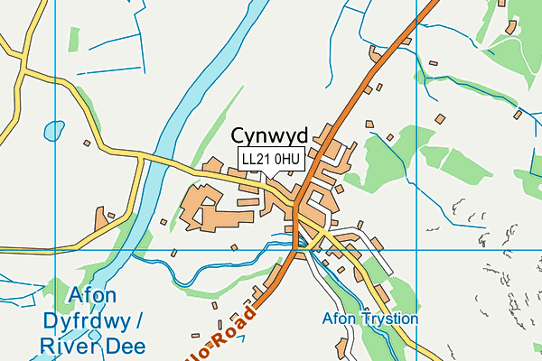 LL21 0HU map - OS VectorMap District (Ordnance Survey) LL21 0HU map - OS VectorMap District (Ordnance Survey)