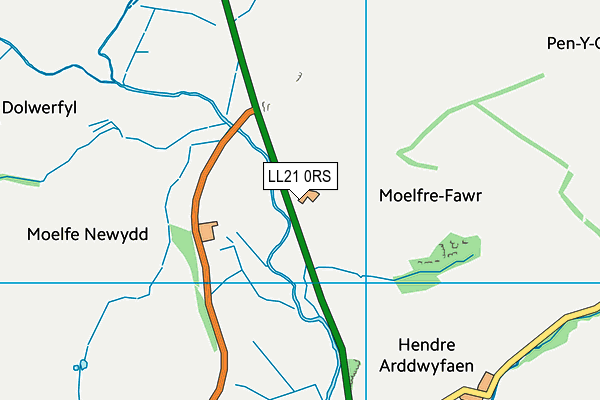 LL21 0RS map - OS VectorMap District (Ordnance Survey) LL21 0RS map - OS VectorMap District (Ordnance Survey)