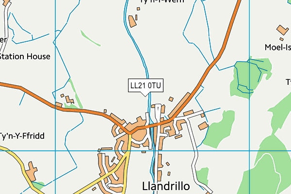 LL21 0TU map - OS VectorMap District (Ordnance Survey) LL21 0TU map - OS VectorMap District (Ordnance Survey)