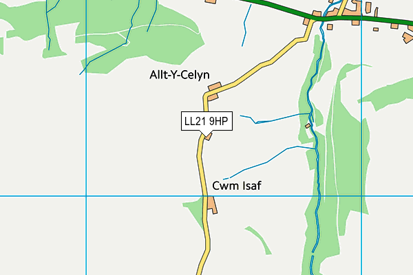 LL21 9HP map - OS VectorMap District (Ordnance Survey) LL21 9HP map - OS VectorMap District (Ordnance Survey)
