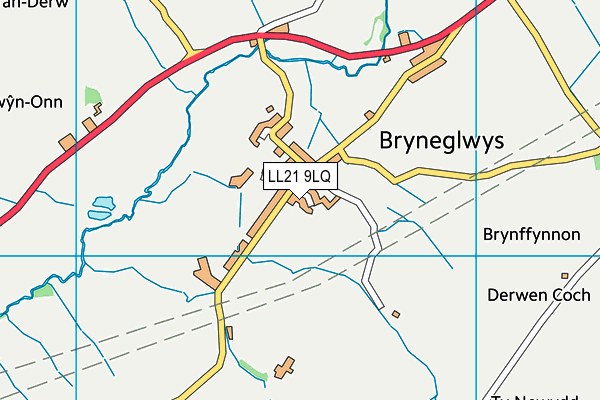 LL21 9LQ map - OS VectorMap District (Ordnance Survey) LL21 9LQ map - OS VectorMap District (Ordnance Survey)