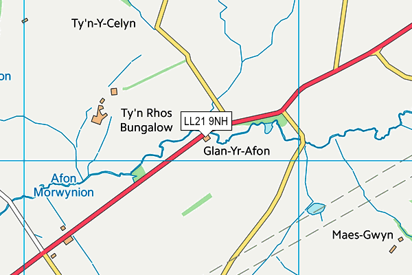 LL21 9NH map - OS VectorMap District (Ordnance Survey)
