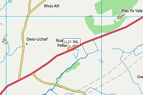 LL21 9NL map - OS VectorMap District (Ordnance Survey) LL21 9NL map - OS VectorMap District (Ordnance Survey)