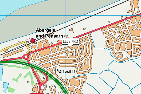 LL22 7RD map - OS VectorMap District (Ordnance Survey) LL22 7RD map - OS VectorMap District (Ordnance Survey)