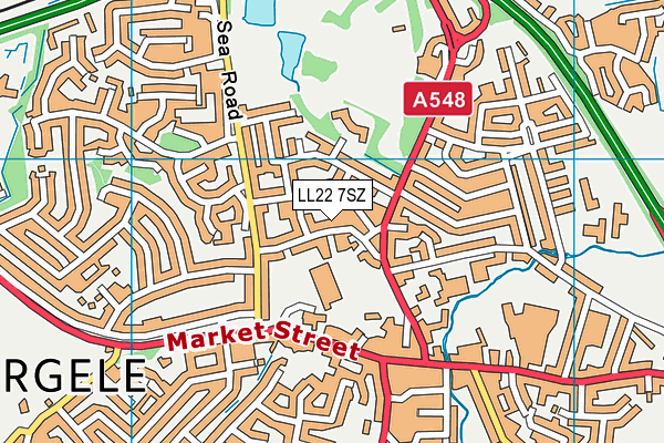 LL22 7SZ map - OS VectorMap District (Ordnance Survey) LL22 7SZ map - OS VectorMap District (Ordnance Survey)
