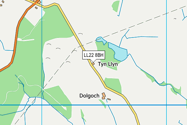 LL22 8BH map - OS VectorMap District (Ordnance Survey) LL22 8BH map - OS VectorMap District (Ordnance Survey)
