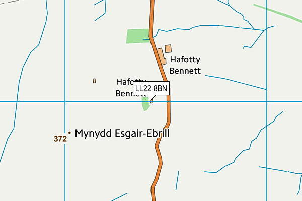 LL22 8BN map - OS VectorMap District (Ordnance Survey) LL22 8BN map - OS VectorMap District (Ordnance Survey)