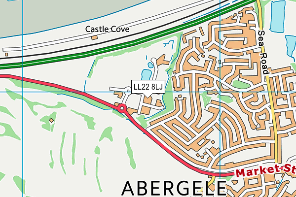 LL22 8LJ map - OS VectorMap District (Ordnance Survey) LL22 8LJ map - OS VectorMap District (Ordnance Survey)
