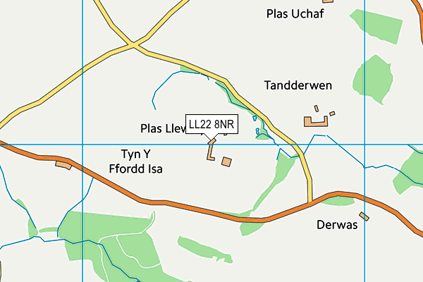 LL22 8NR map - OS VectorMap District (Ordnance Survey) LL22 8NR map - OS VectorMap District (Ordnance Survey)