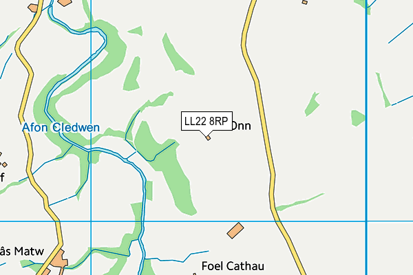 LL22 8RP map - OS VectorMap District (Ordnance Survey) LL22 8RP map - OS VectorMap District (Ordnance Survey)