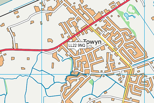 LL22 9NQ map - OS VectorMap District (Ordnance Survey) LL22 9NQ map - OS VectorMap District (Ordnance Survey)