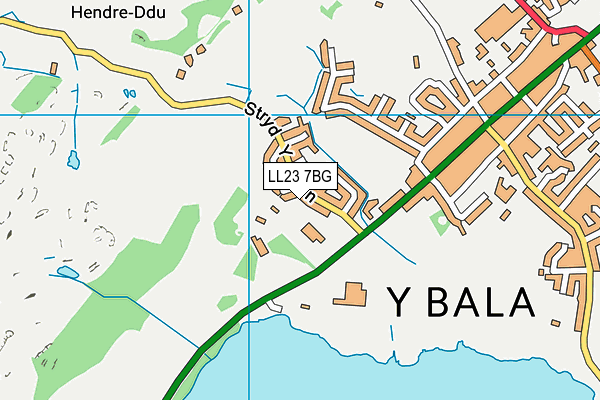 LL23 7BG map - OS VectorMap District (Ordnance Survey) LL23 7BG map - OS VectorMap District (Ordnance Survey)