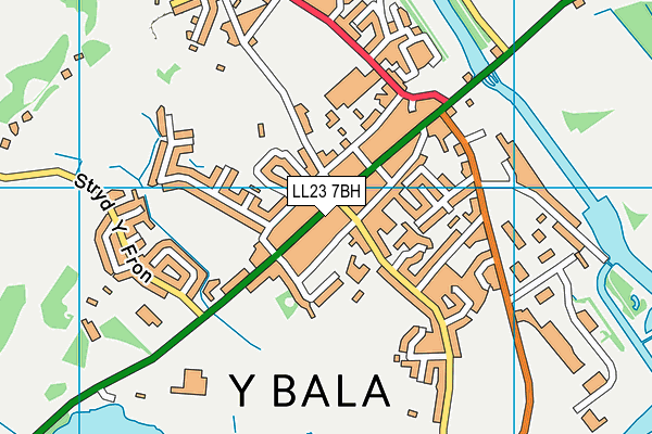 LL23 7BH map - OS VectorMap District (Ordnance Survey) LL23 7BH map - OS VectorMap District (Ordnance Survey)