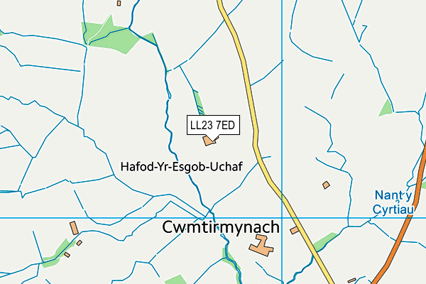 LL23 7ED map - OS VectorMap District (Ordnance Survey) LL23 7ED map - OS VectorMap District (Ordnance Survey)