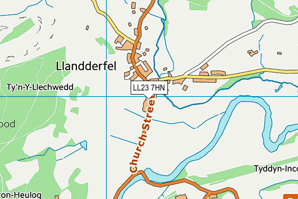 LL23 7HN map - OS VectorMap District (Ordnance Survey) LL23 7HN map - OS VectorMap District (Ordnance Survey)