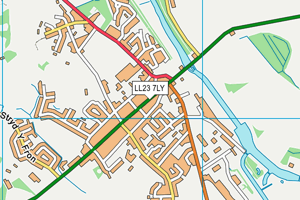 LL23 7LY map - OS VectorMap District (Ordnance Survey) LL23 7LY map - OS VectorMap District (Ordnance Survey)