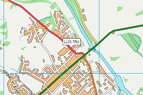 LL23 7RU map - OS VectorMap District (Ordnance Survey) LL23 7RU map - OS VectorMap District (Ordnance Survey)
