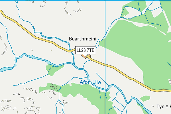 LL23 7TE map - OS VectorMap District (Ordnance Survey) LL23 7TE map - OS VectorMap District (Ordnance Survey)