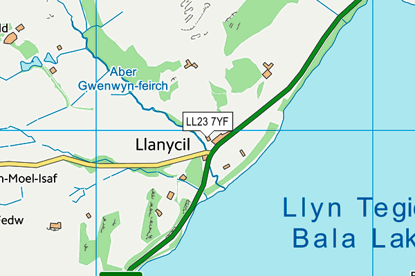 LL23 7YF map - OS VectorMap District (Ordnance Survey) LL23 7YF map - OS VectorMap District (Ordnance Survey)