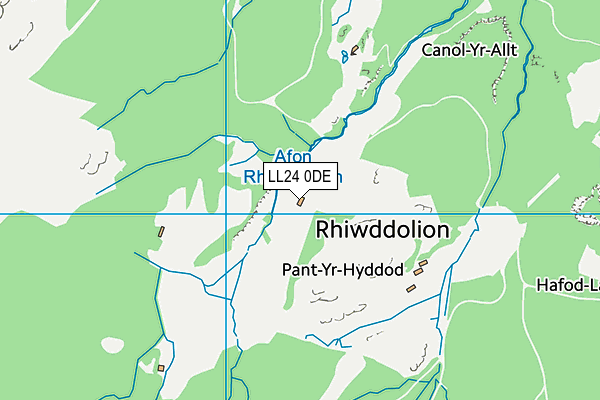 LL24 0DE map - OS VectorMap District (Ordnance Survey) LL24 0DE map - OS VectorMap District (Ordnance Survey)